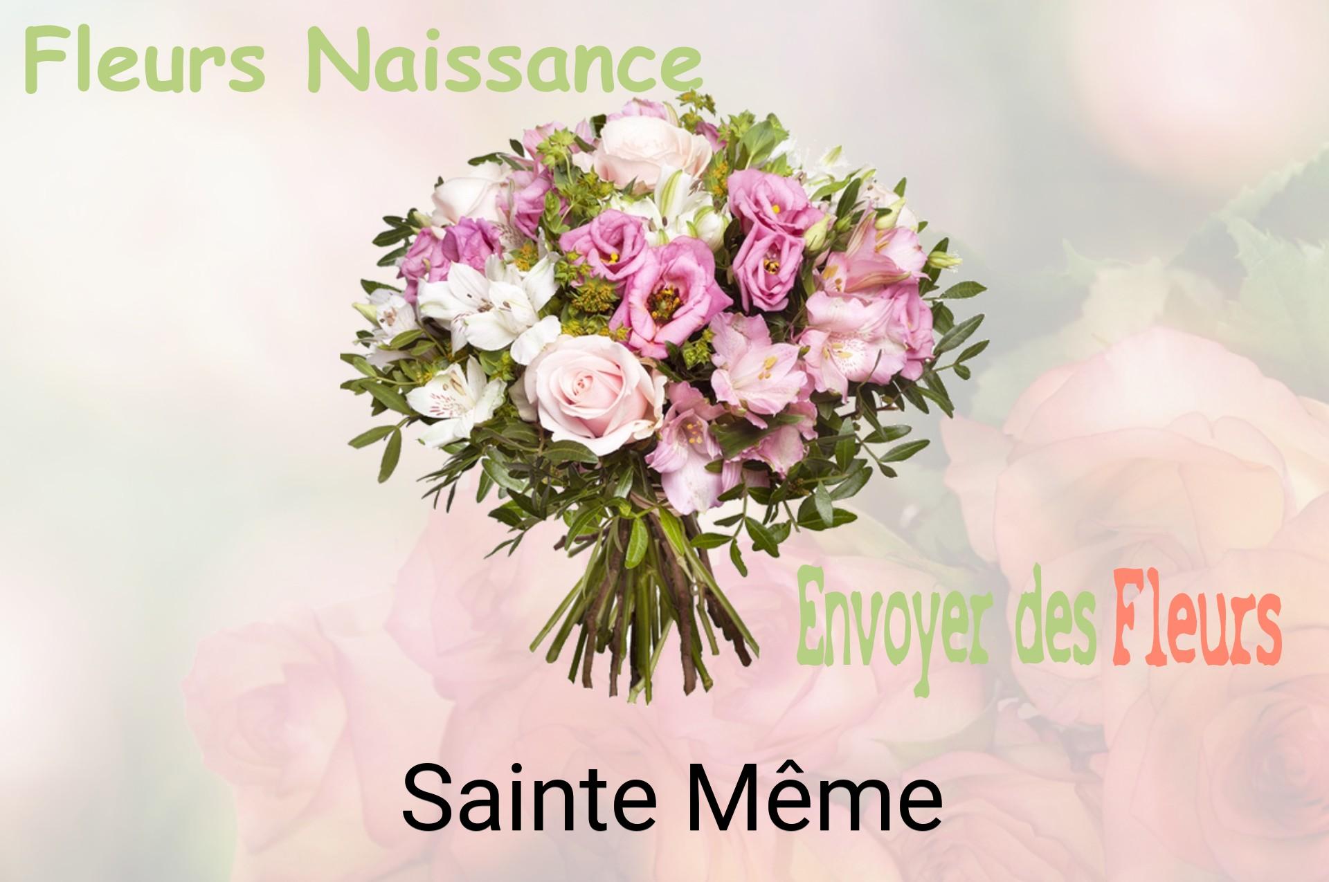 Bouquet de fleurs de naissance livré à Sainte-Même